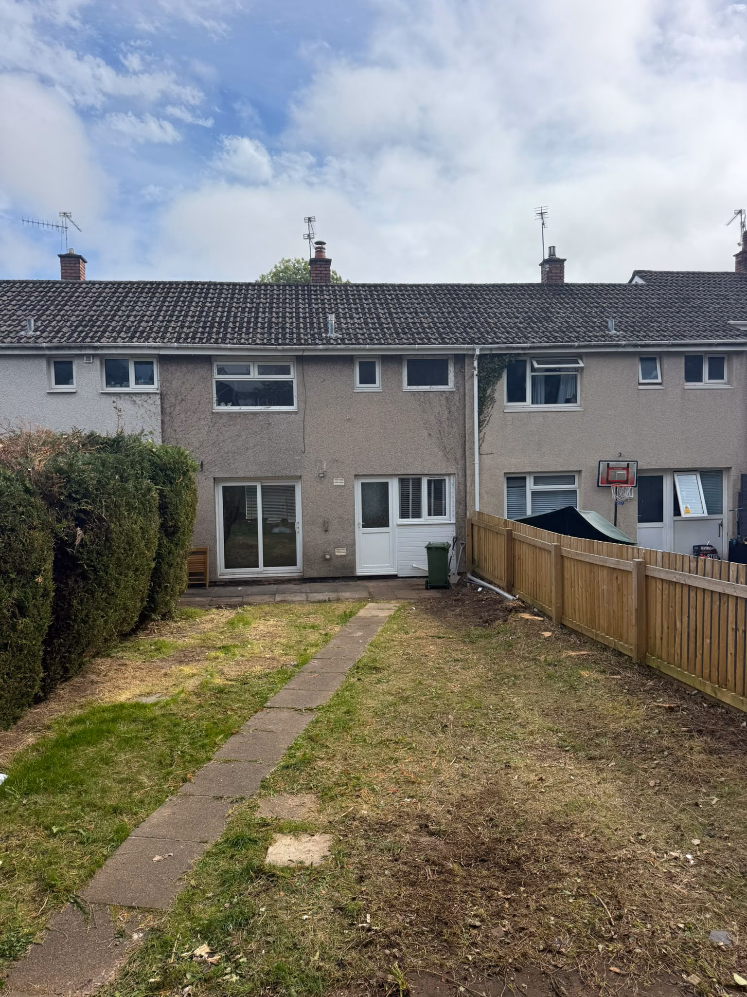 After: green waste and garden rubbish cleared